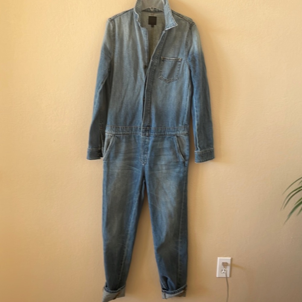 Joe’s button front denim boiler suit. Size S